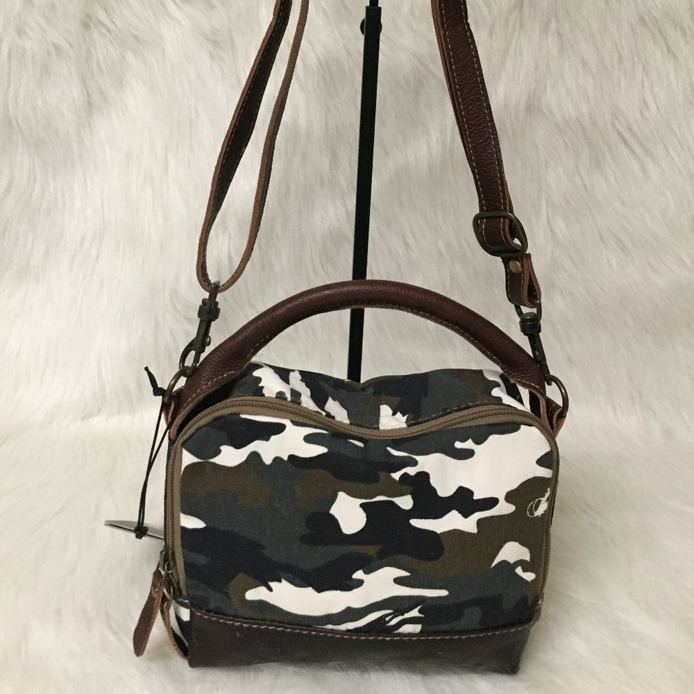 NEW Myra Bag Small Cross Body Camoflauge CUTE
